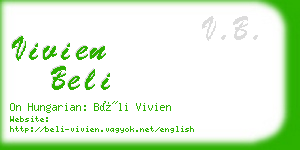 vivien beli business card